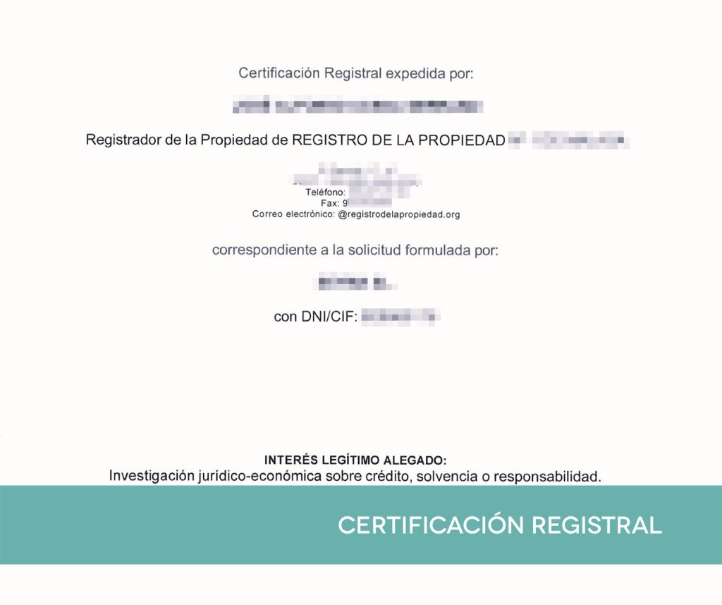 el certificado registral es un documento necesario para solicitar una hipoteca