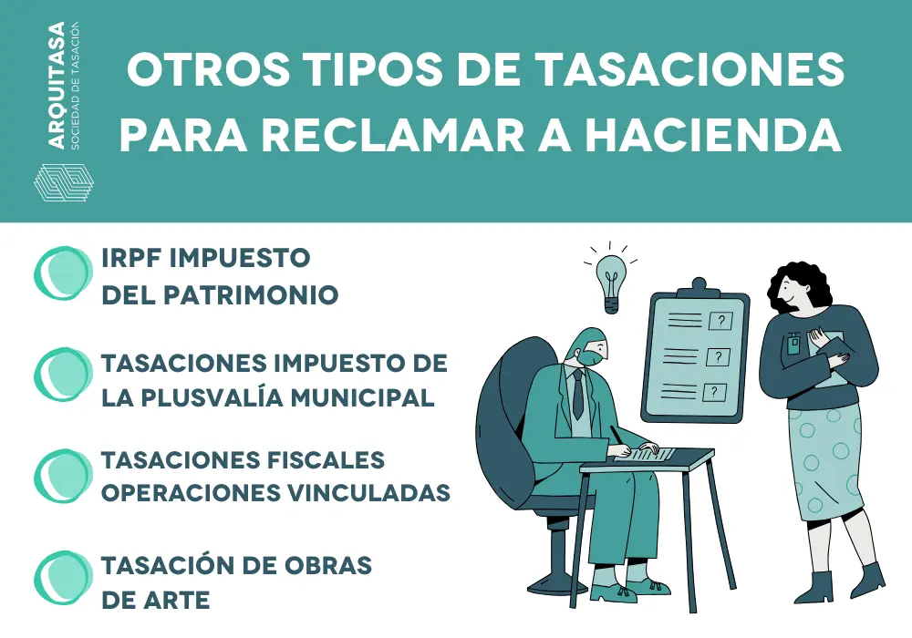 Tasaciones para reclamar hacienda