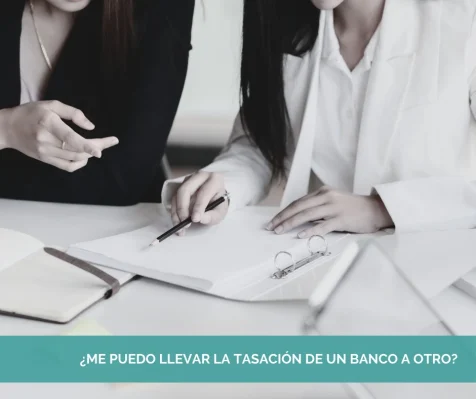 ¿Cambiar la tasación de banco?