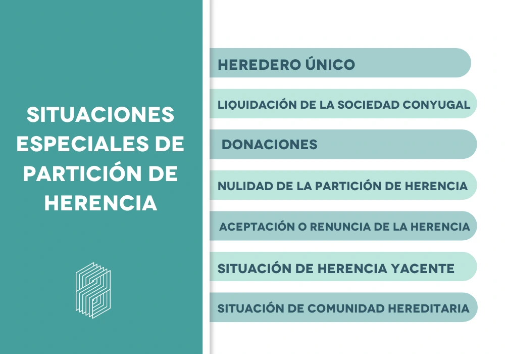 situaciones especiales de partición