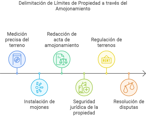 delimitación de limites de propiedad a través del amojonamiento